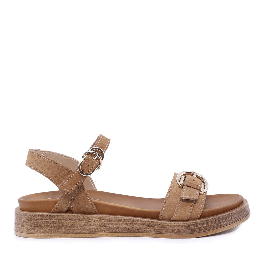 Sandale femei Benvenuti camel din piele întoarsă   681DS28151VCA