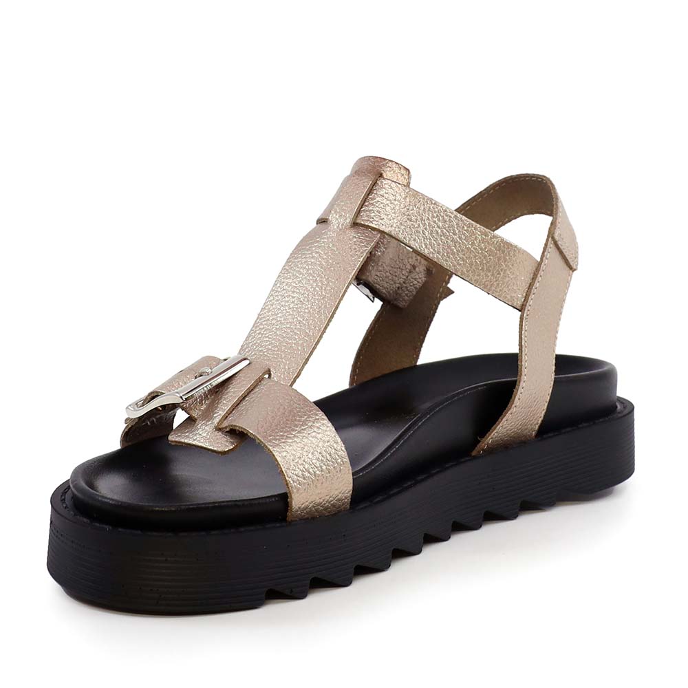 Sandale femei Benvenuti champagne din piele 689ds27153ch