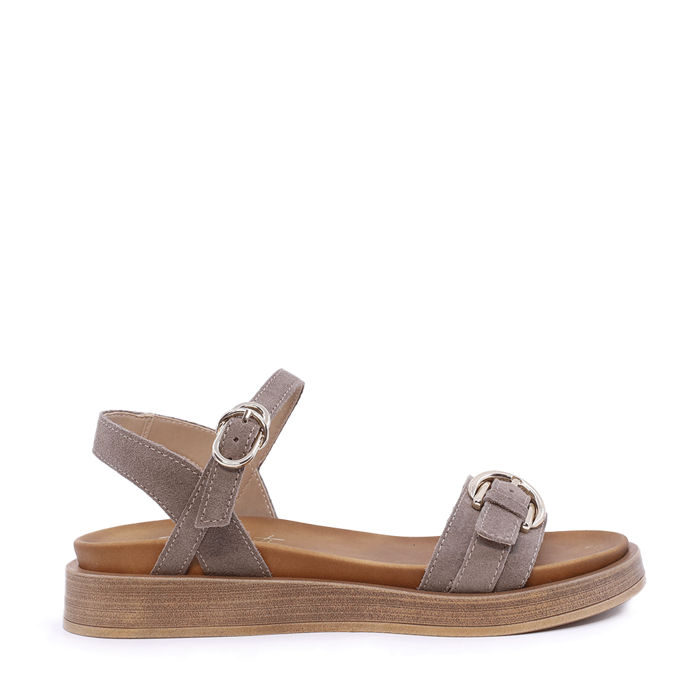 Sandale femei Benvenuti maro din piele întoarsă   681DS28151VM