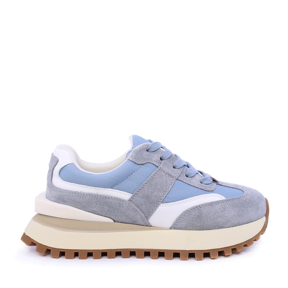 Adidasi femei Benvenuti albastru deschis din piele intoarsa si textil 1991DP0460VAZ