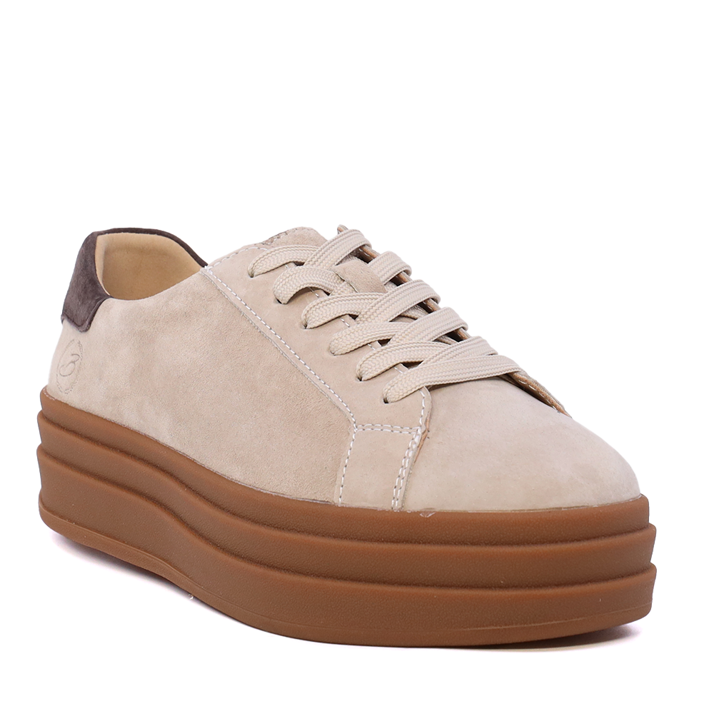 Sneakers femei Benvenuti bej din piele întoarsă  1531DP0502VBE - imagine 2