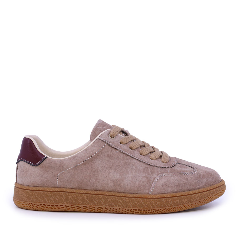 Adidasi femei Benvenuti bej din piele intoarsa 1992DP6655VBE