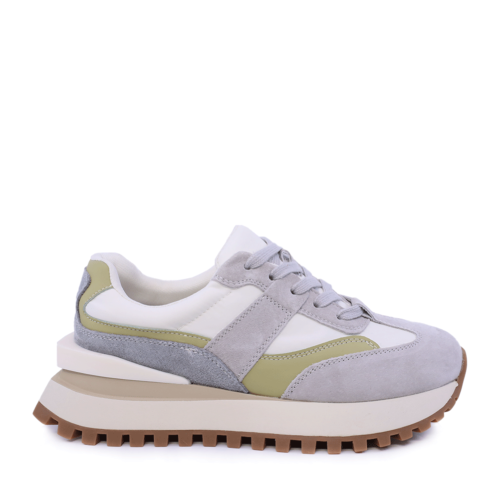 Adidasi femei Benvenuti gri din piele intoarsa si textil 1991DP0460VGR