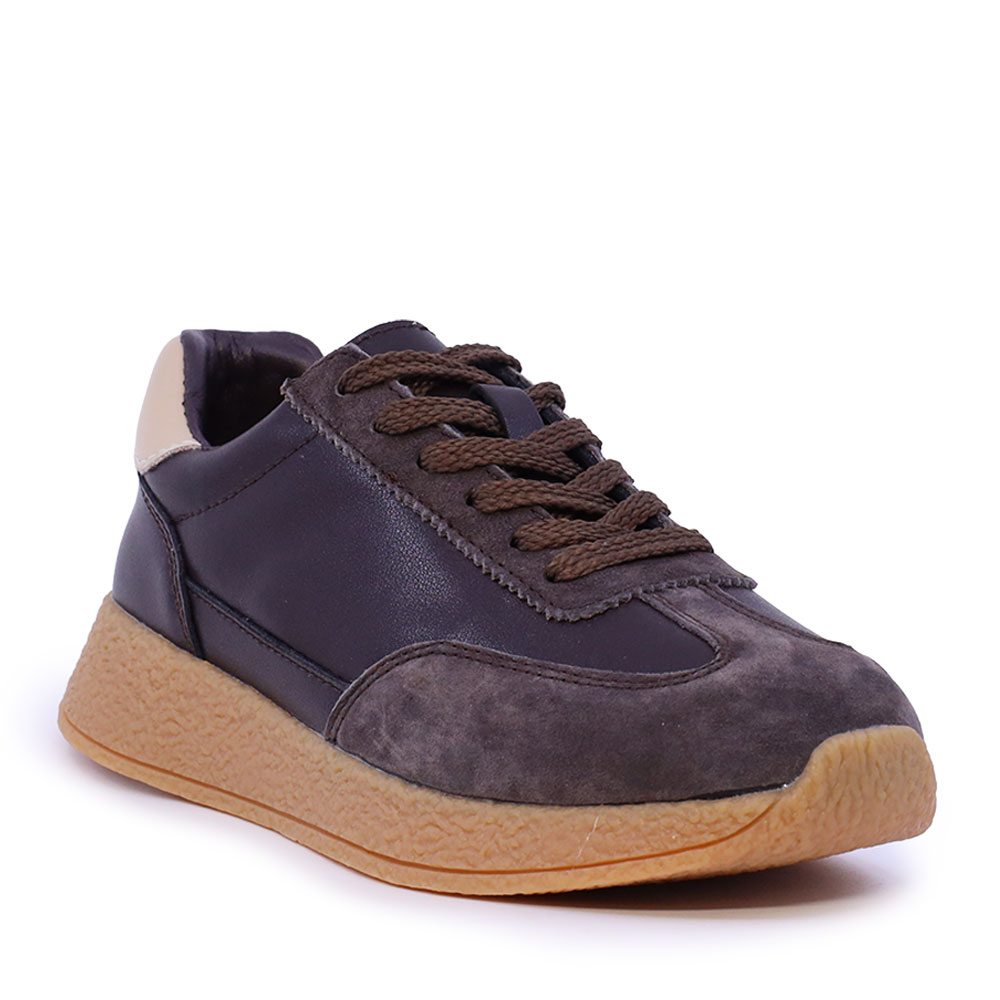 Sneakers femei Benvenuti maro din piele 1992DP0062M — imaginea 2