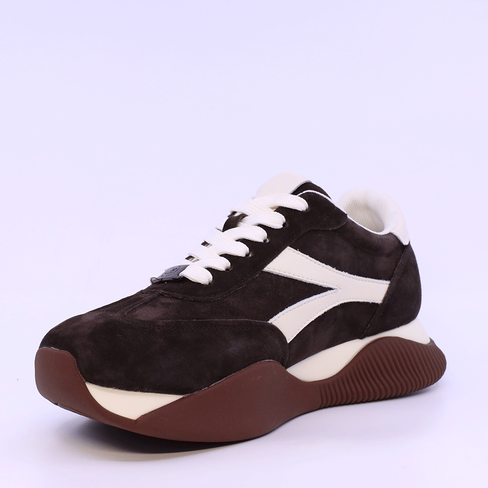 Sneakers femei Benvenuti maro din piele 3742DP307VM