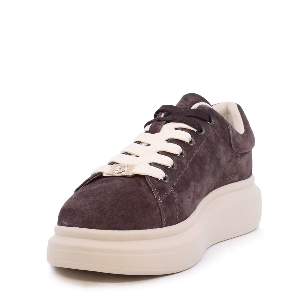 Sneakers femei Benvenuti maro din piele întoarsă 3742dp312vm