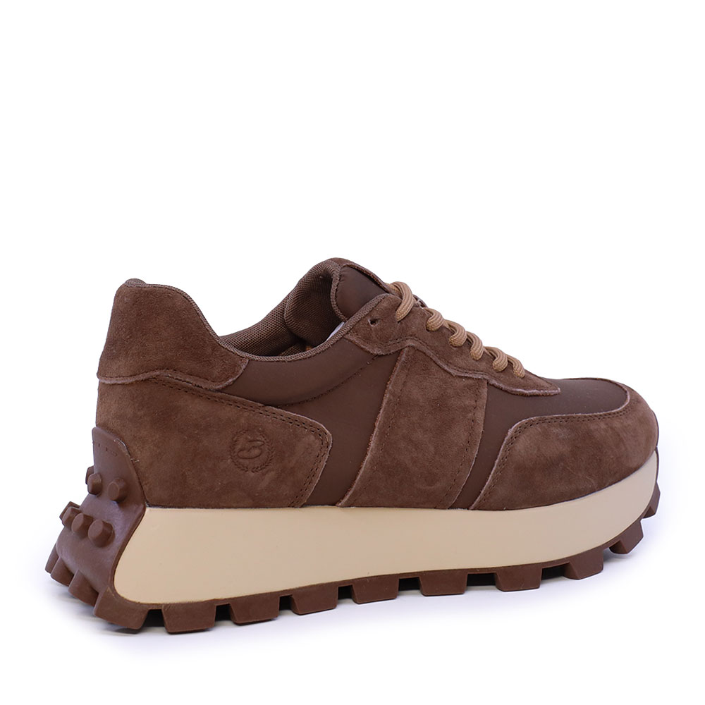 Sneakers femei Benvenuti maro din piele și textil 1992DP5120VM