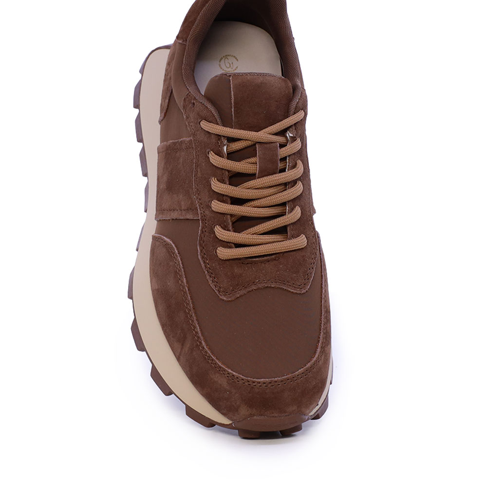Sneakers femei Benvenuti maro din piele și textil 1992DP5120VM