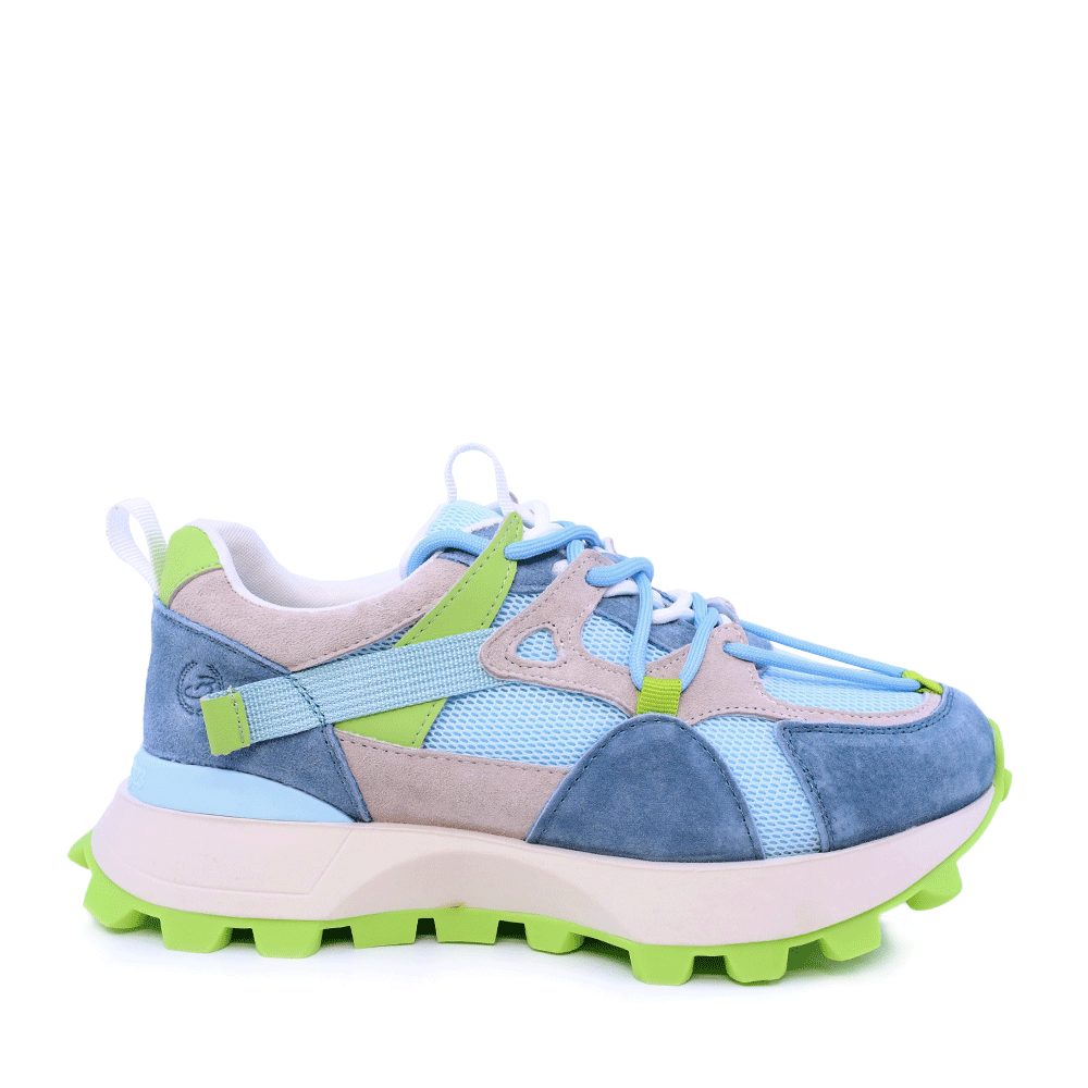 Adidasi femei Benvenuti multi blue  din piele intoarsa si textil 1991DP0490VAZ