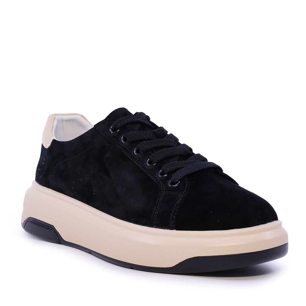 Sneakers femei Benvenuti negri din piele 1992dp5684vn — imaginea 2