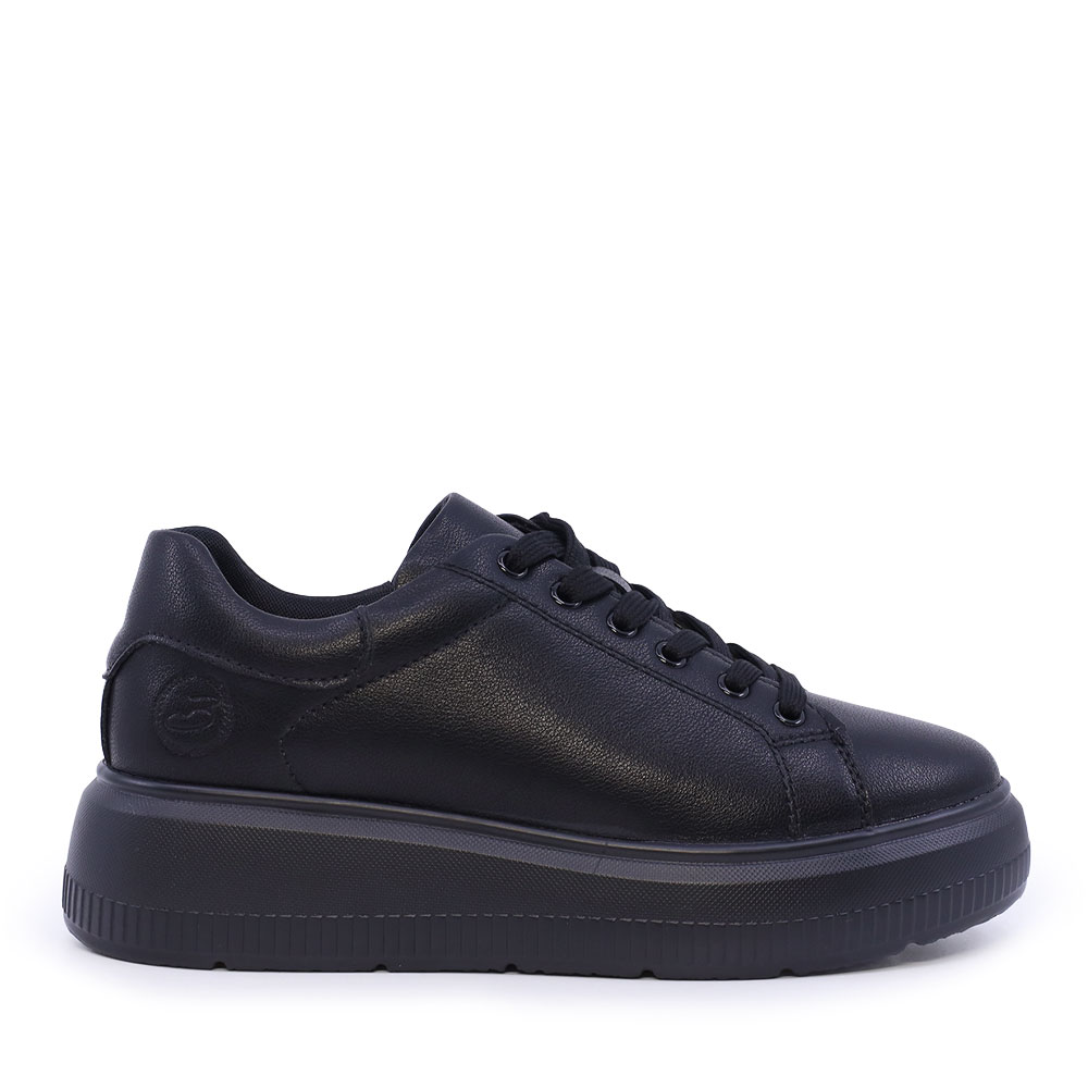 Adidasi femei Benvenuti negri din piele 1992DP6643N