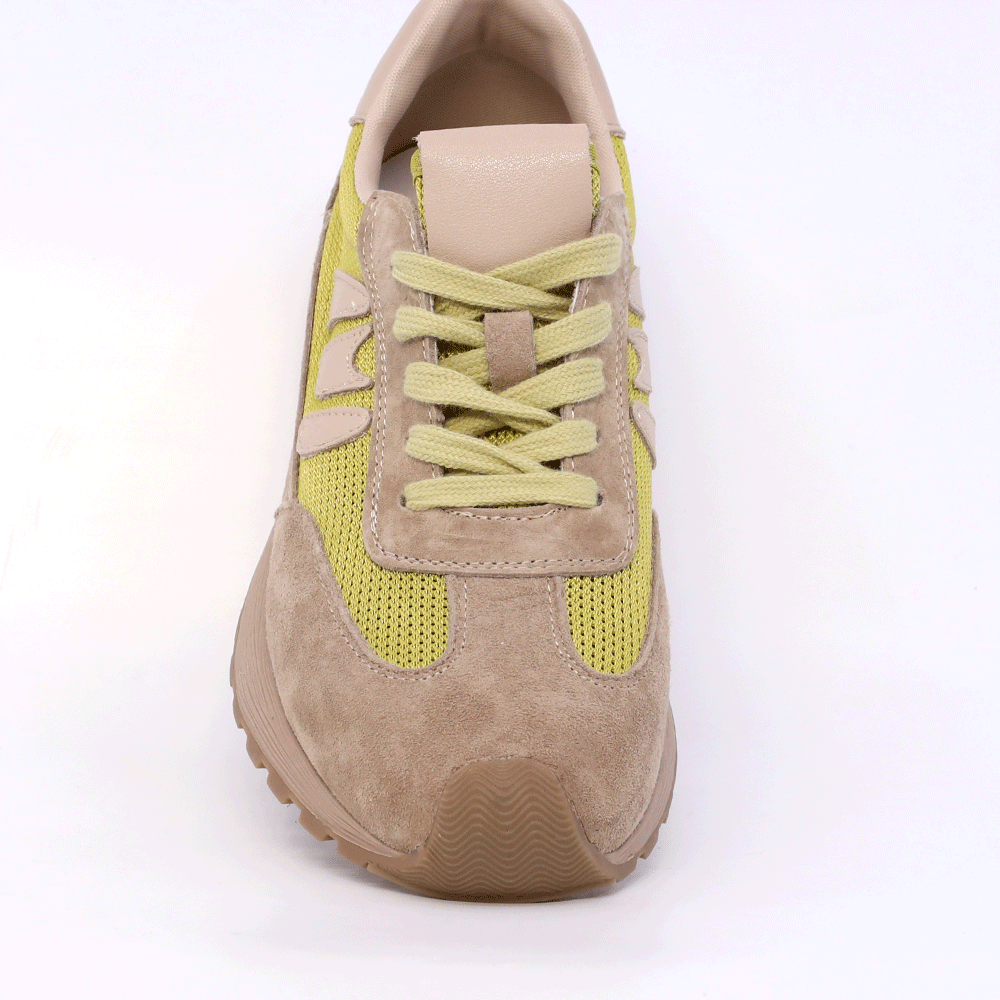 Sneakers femei Benvenuti taupe din piele și textil 1991DPF0130VTA