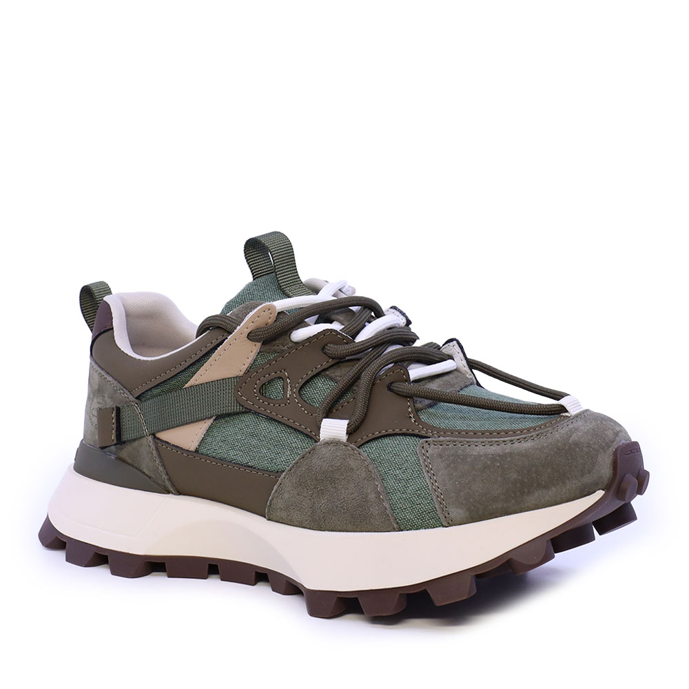 Sneakers femei Benvenuti verzi din piele și textil 1992DP0490VV — imaginea 2