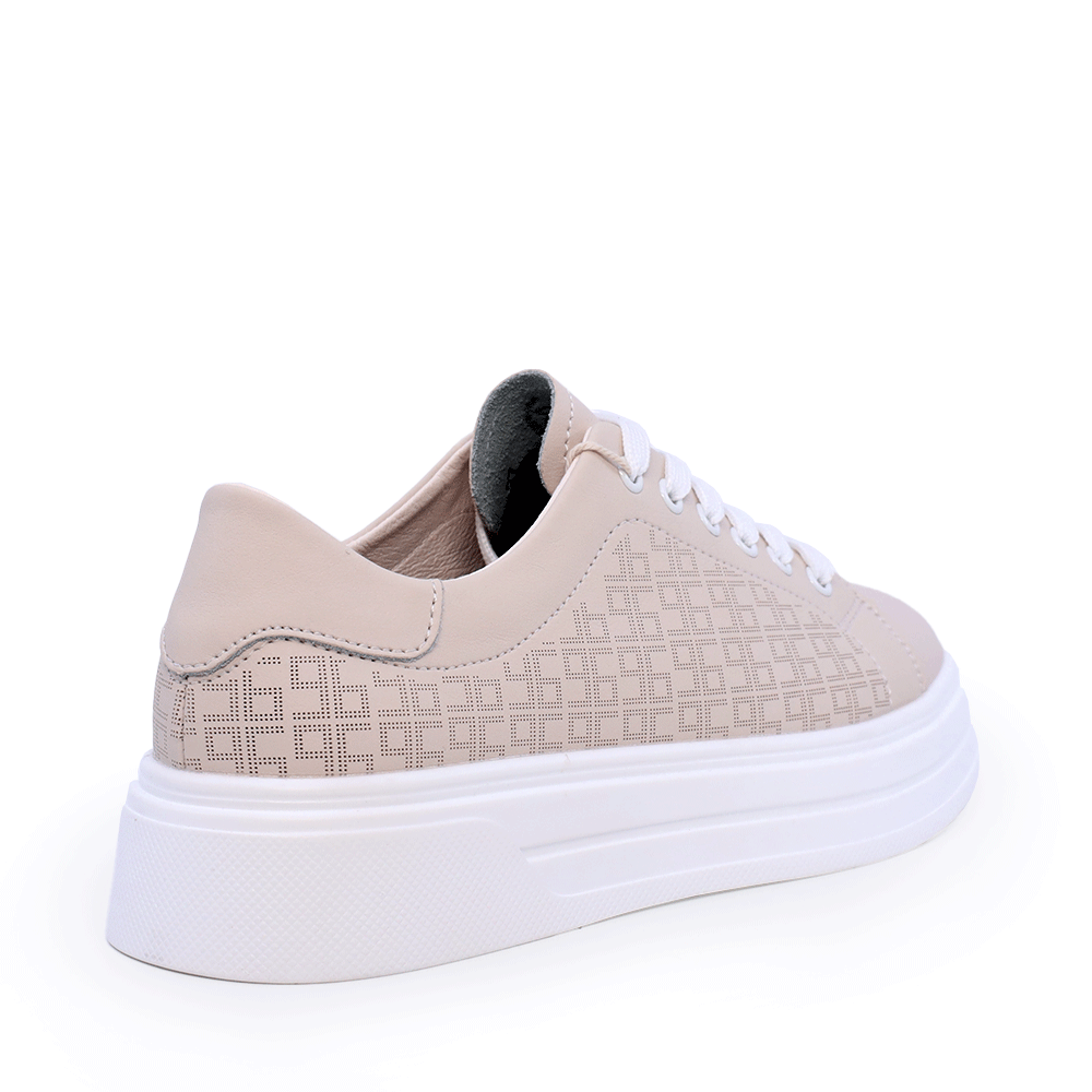 Sneakers ușori femei Benvenuti bej din piele 1539DP0502BE