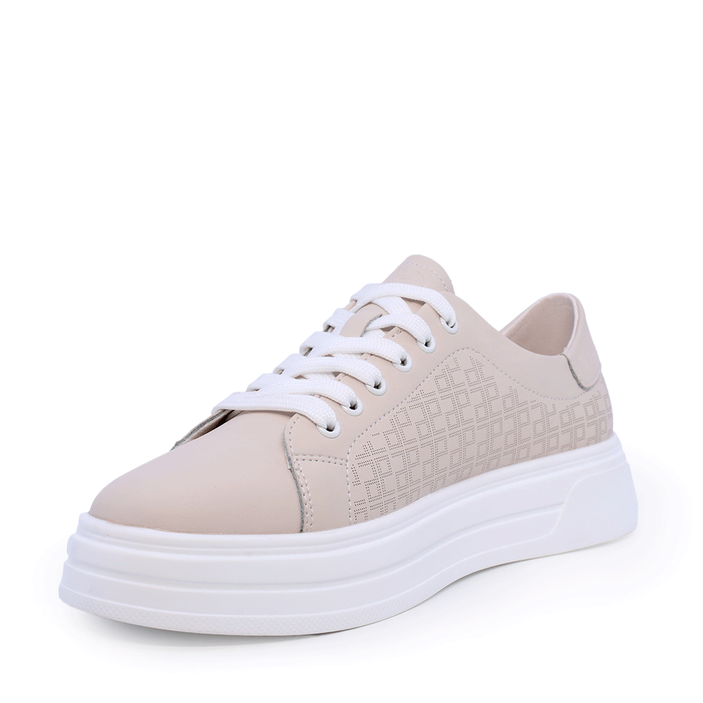 Sneakers ușori femei Benvenuti bej din piele 1539DP0502BE
