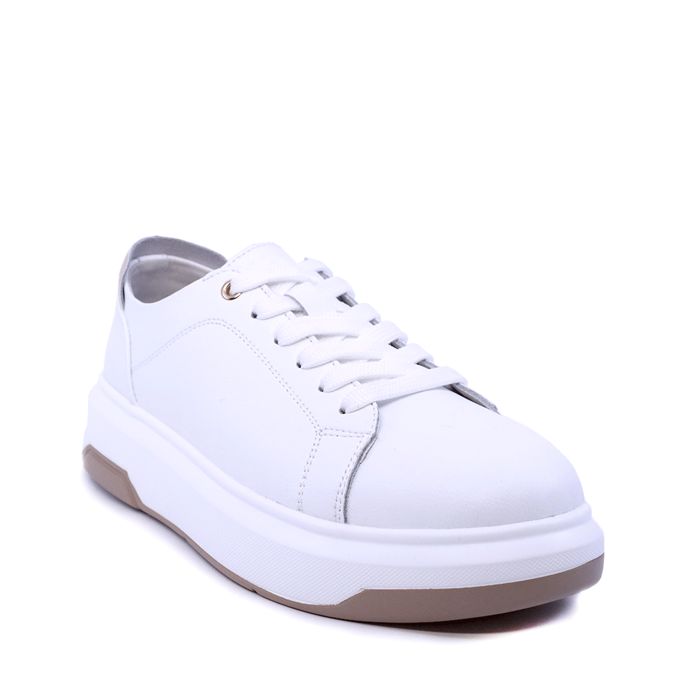 Sneakers ușori femei Benvenuti albi din piele 1991DP2210A - imagine 2