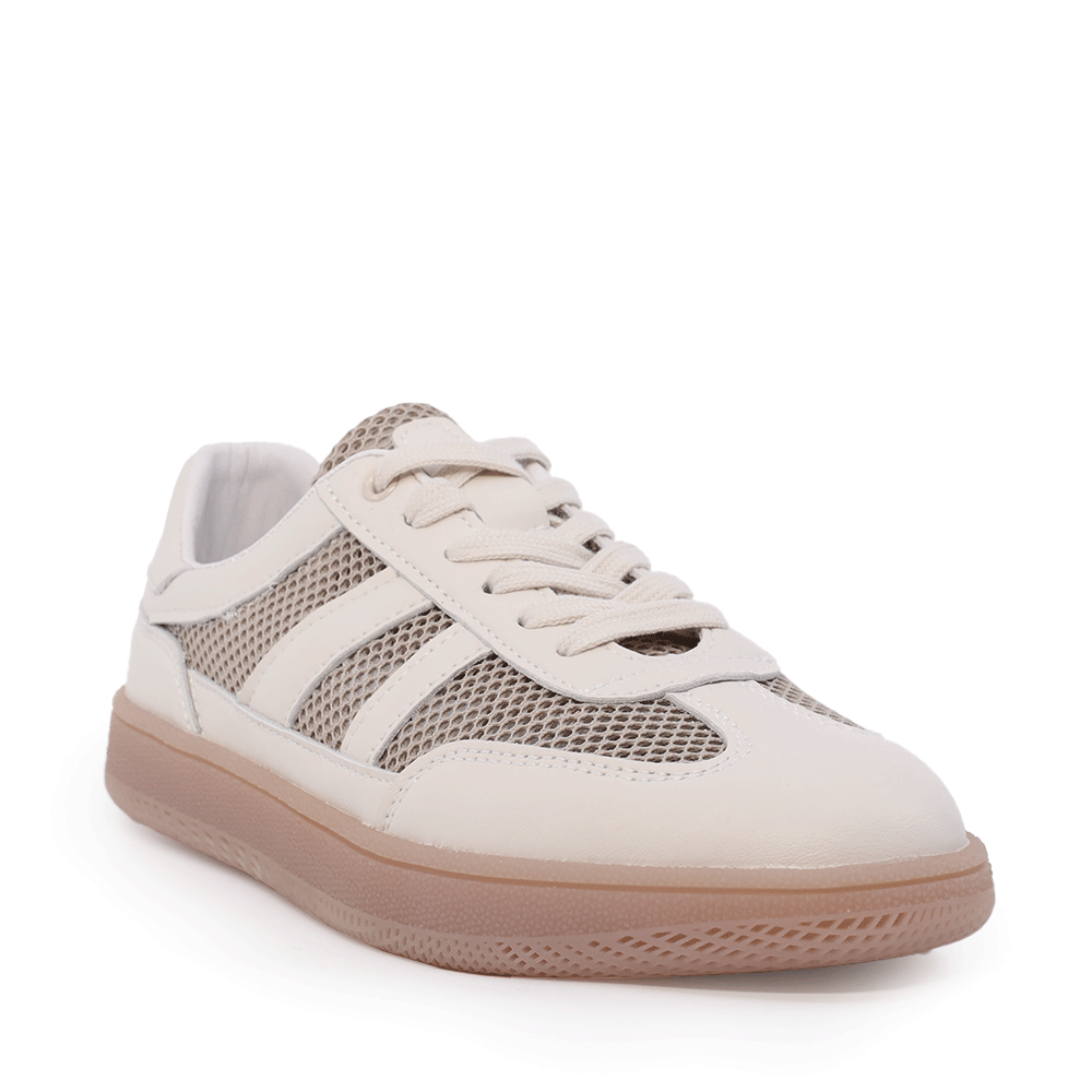 Sneakers ușori femei Benvenuti bej din piele și textil  1991DPF0390BE - imagine 2