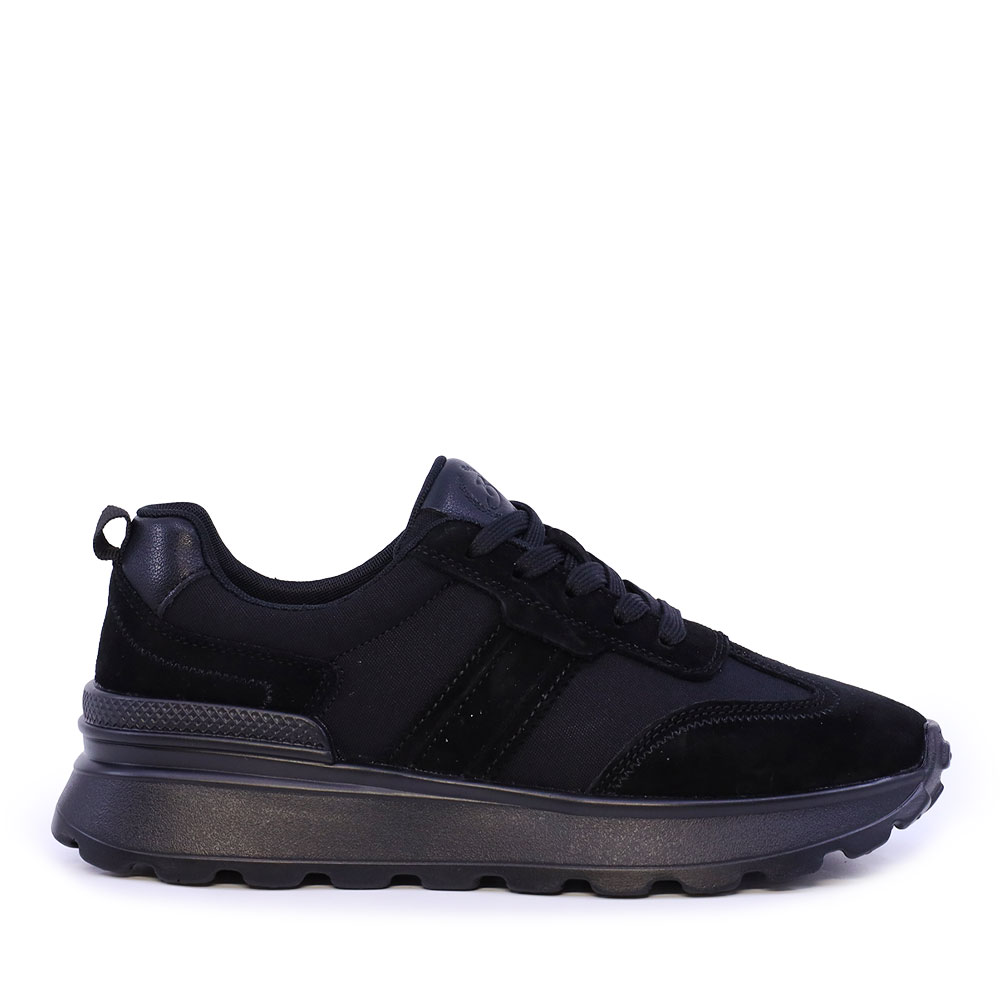 Benvenuti Sneakers ușori femei Benvenuti negri din piele și textil 1992DP6527VN