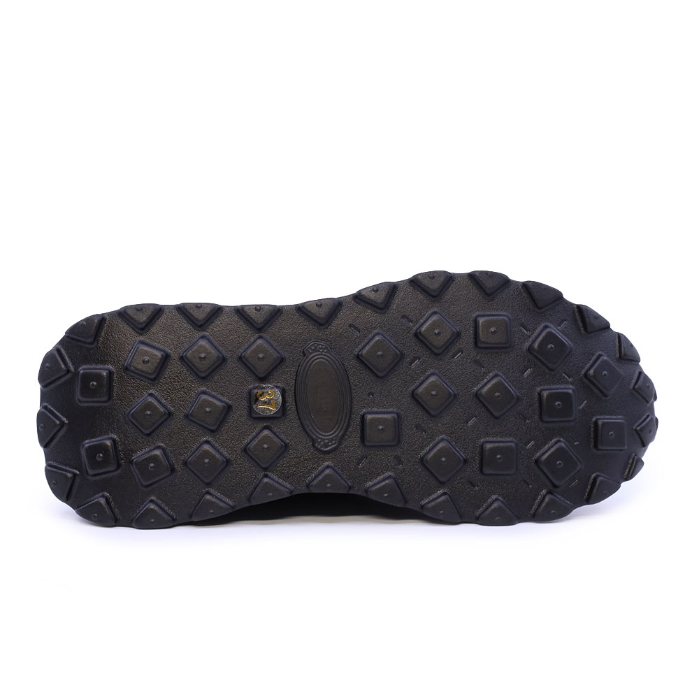 Sneakers ușori femei Benvenuti negri din piele și textil 1992DP6527VN