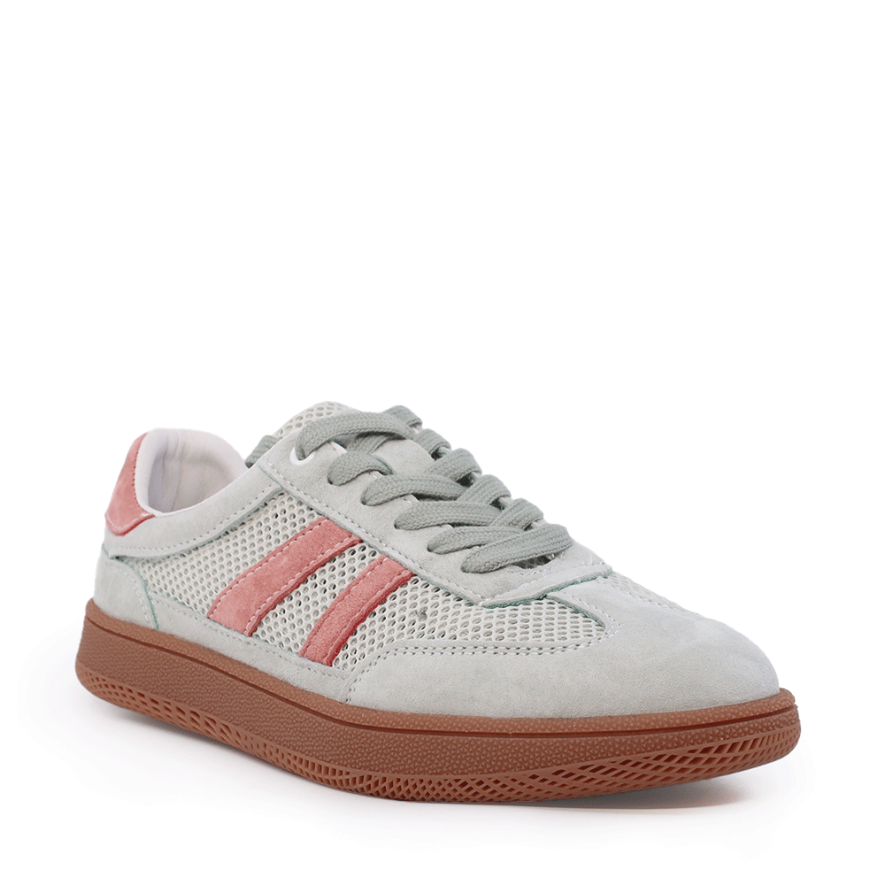 Sneakers ușori femei Benvenuti verzi din piele și textil  1991DPF0390VV - imagine 2