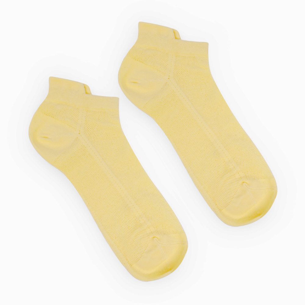 Șosete scurte pentru femei galbene 323dsosulx11g