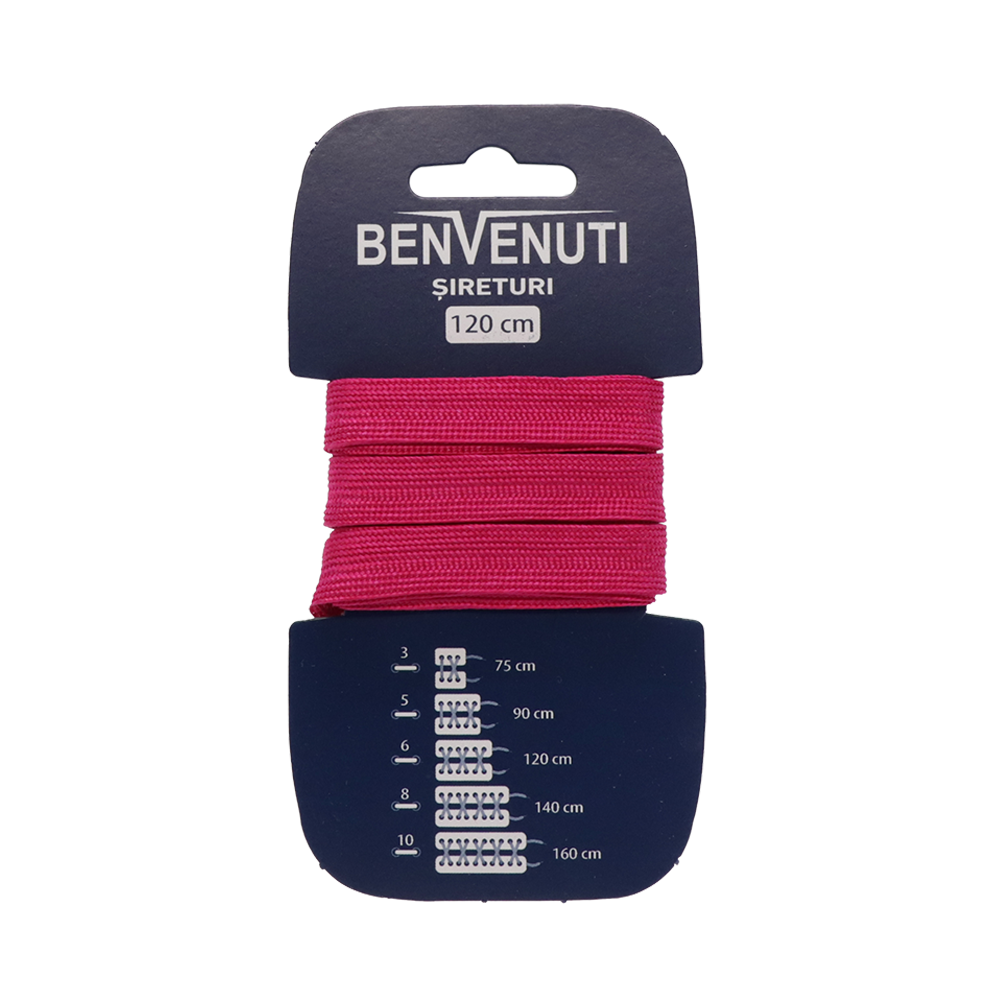Șiret plat necerat  Benvenuti fuxia din vâscoză 97si120pnvfu