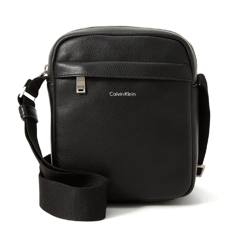 Geantă crossbody bărbați Calvin Klein neagră cu logo frontal 3100BGEA3160N