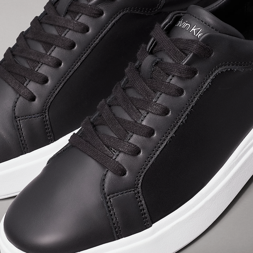 Sneakers bărbați CK Calvin Klein negri din piele 2379BP1016N