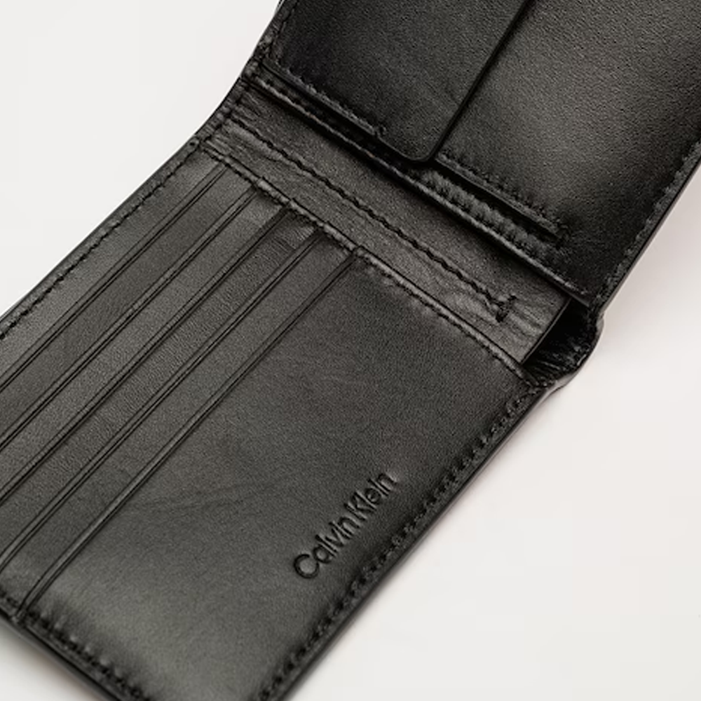 Portmoneu bărbați CK Calvin Klein negru din piele cu RFID 3109BPU2863N