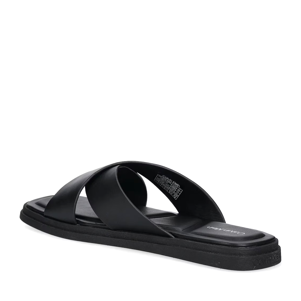 CK Calvin Klein black leather men's clogs 2379BST1737N