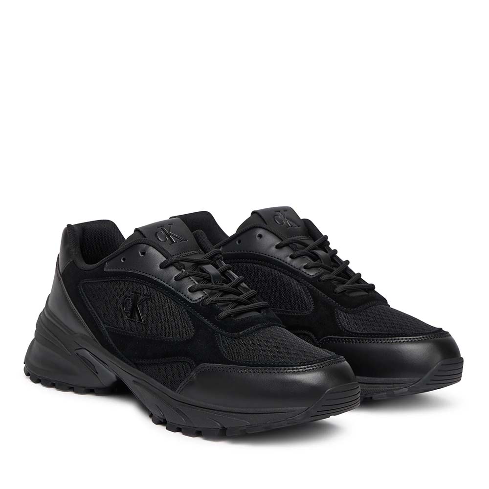 Sneakers bărbați Calvin Klein negri din piele și textil 2370BP01379VN - 1 | YEO