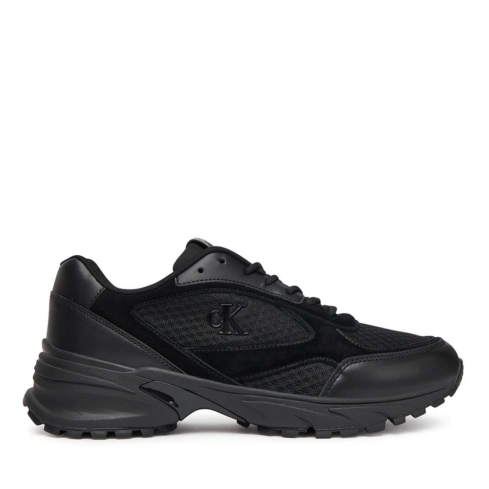 Sneakers bărbați Calvin Klein negri din piele și textil 2370BP01379VN
