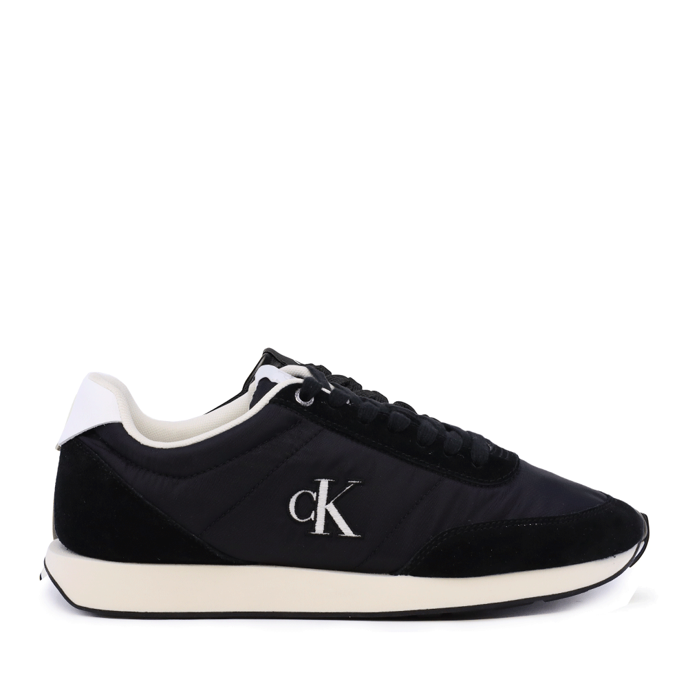 Sneakers bărbați Ck Calvin Klein negri din piele și textil 2370BP01361VN