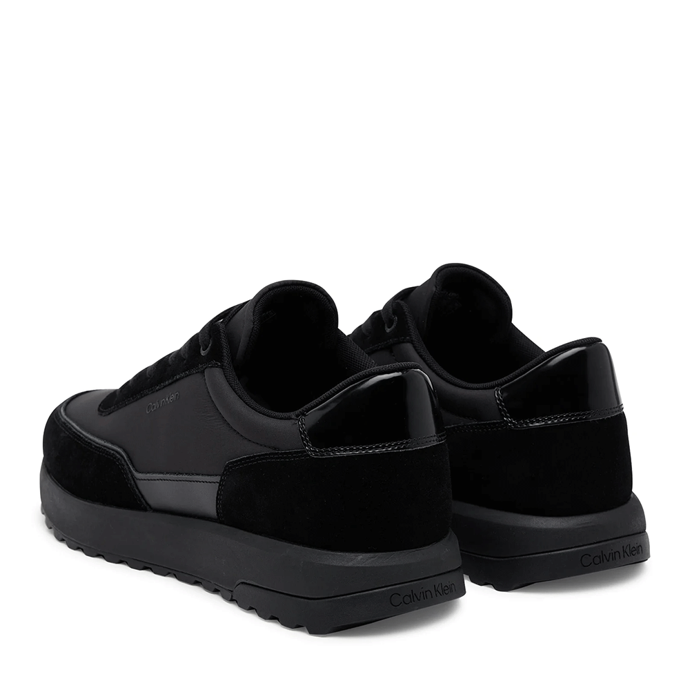 Sneakers bărbați CK Calvin Klein negri din piele și textil  2371BP1714N