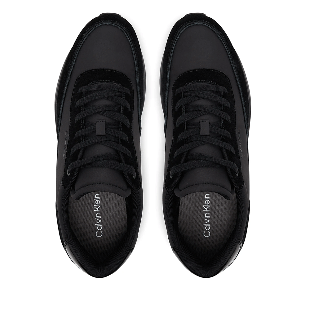 Sneakers bărbați CK Calvin Klein negri din piele și textil  2371BP1714N