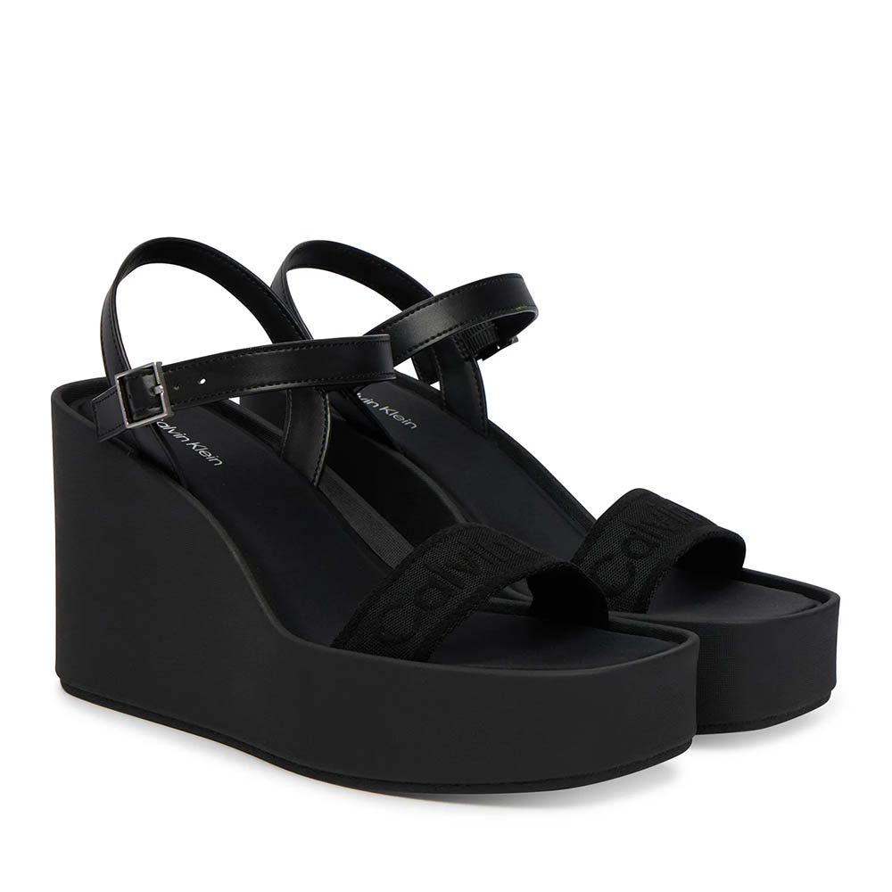 Sandale cu platformă femei Calvin Klein negre 2371DS2882N - imagine 2