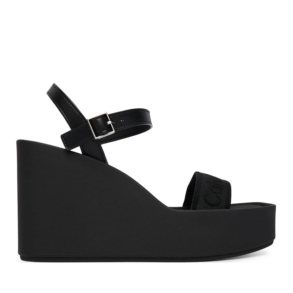 Sandale cu platformă femei Calvin Klein negre 2371DS2882N
