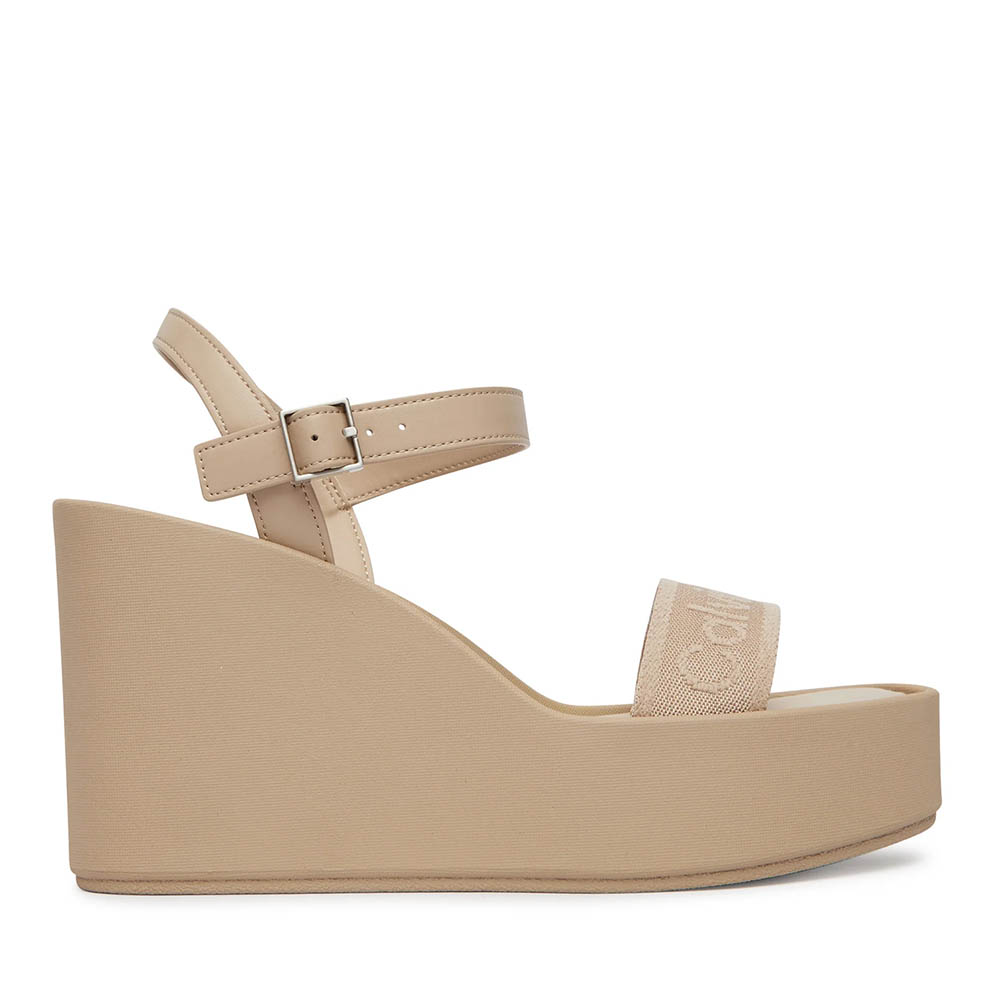 Sandale cu platformă femei Calvin Klein taupe 2371DS2882TA