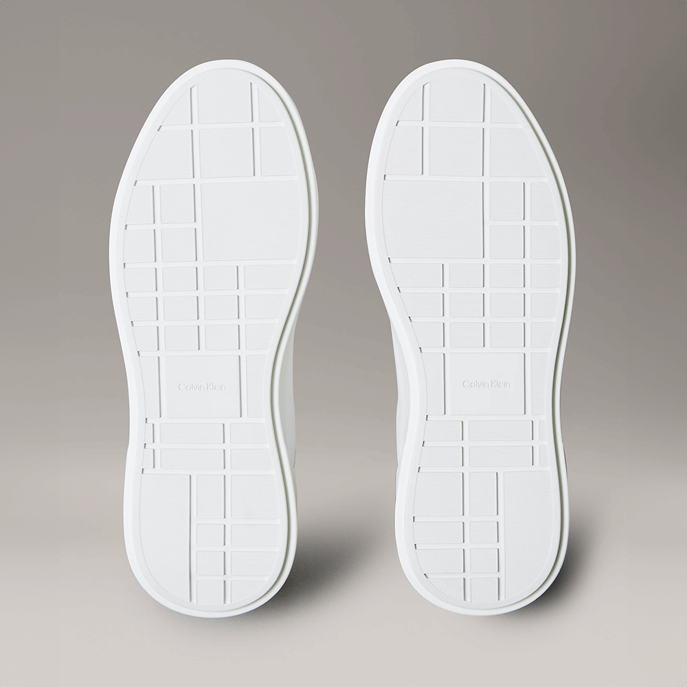 Sneakers Ck Calvin Klein albi din piele naturală 2370DP01947A