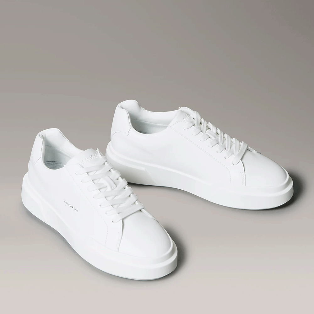 Sneakers Ck Calvin Klein albi din piele naturală 2370DP01947A - 1 | YEO