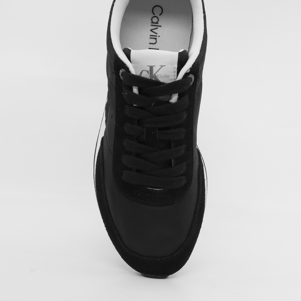 Sneakers Ck Calvin Klein negri din piele și textil 2370DP01990VN