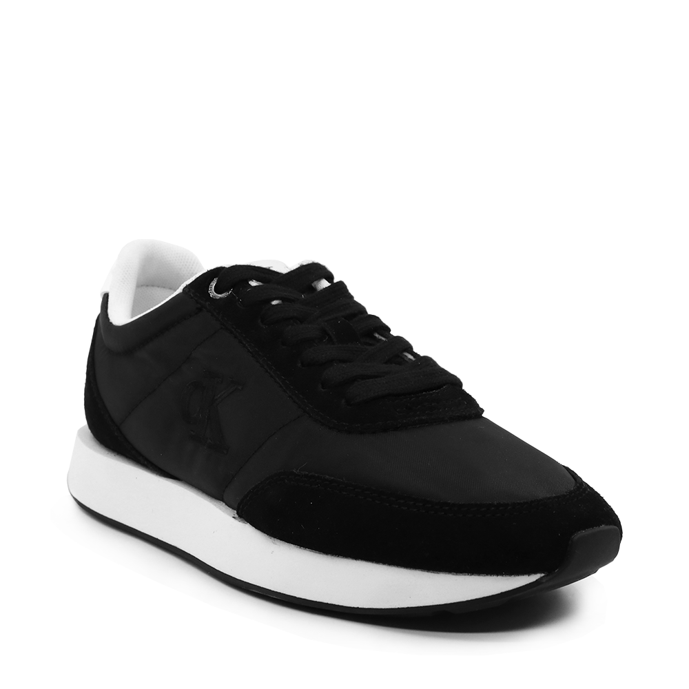 Sneakers Ck Calvin Klein negri din piele și textil 2370DP01990VN