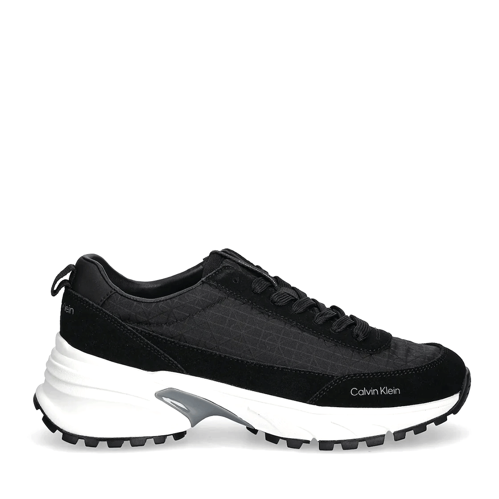 Sneakers Ck Calvin Klein negri din piele și textil 2370DP01995VN