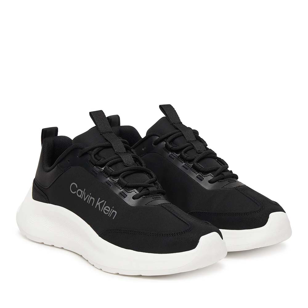 Sneakers femei Calvin Klein negri din piele și textil 2371DPS3149N - imagine 2