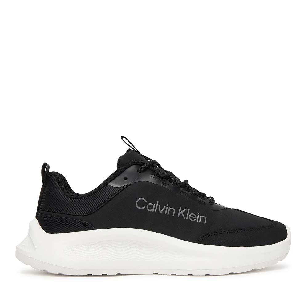 Sneakers femei Calvin Klein negri din piele și textil 2371DPS3149N