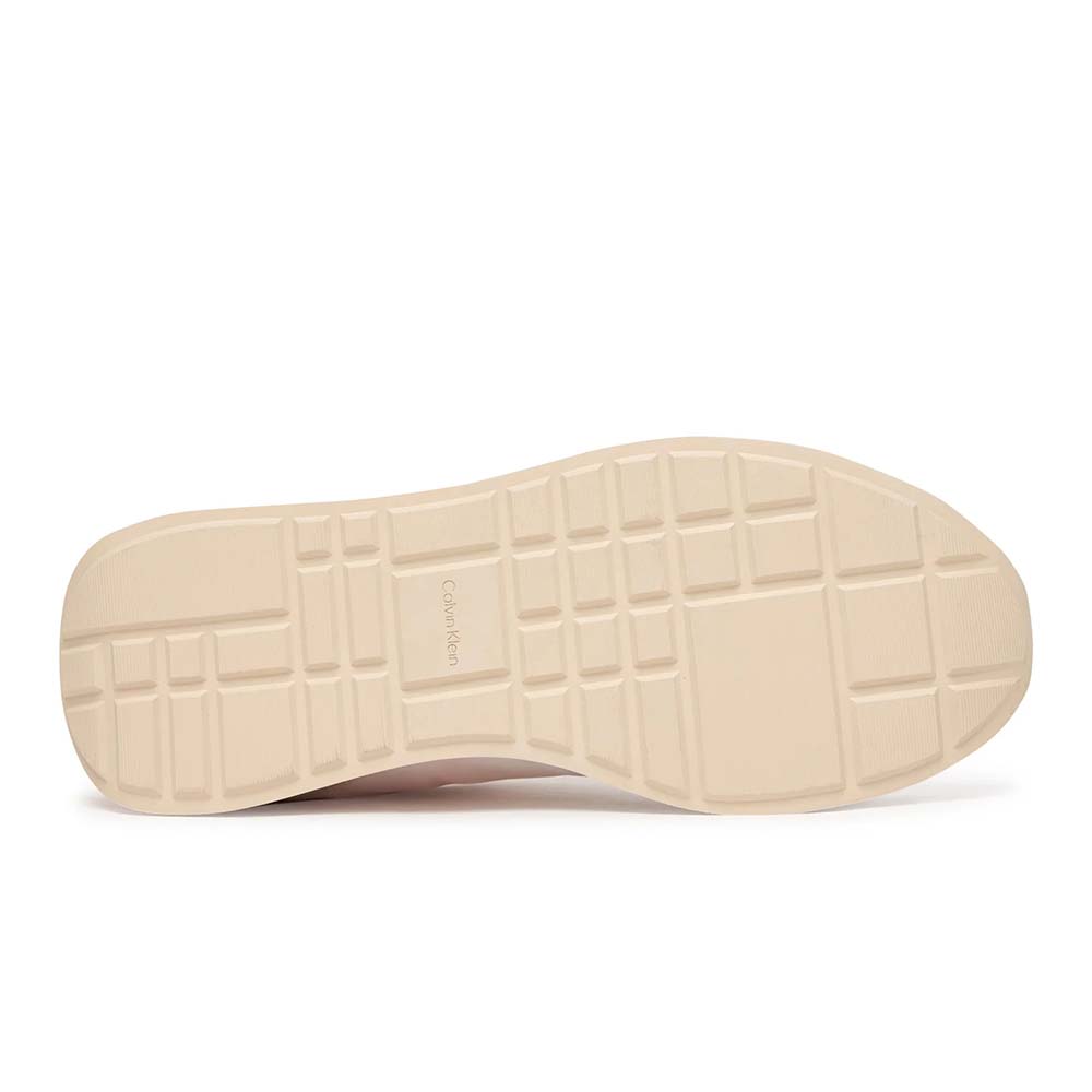 Sneakers femei Calvin Klein bej din piele și textil 2371DP1990VBE