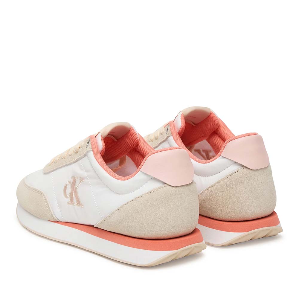 Sneakers femei Calvin Klein bej din piele și textil 2371DP1990VBE
