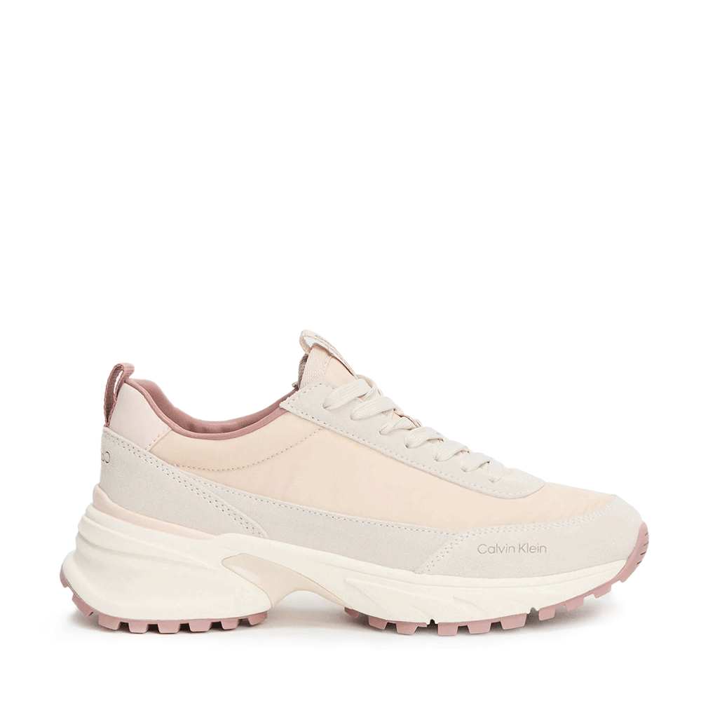 Sneakers femei CK Calvin Klein roz din piele și textil 2371DP2075RO