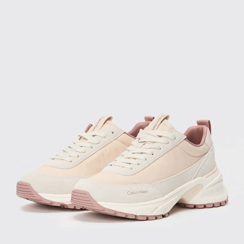 Sneakers femei CK Calvin Klein roz din piele și textil 2371DP2075RO - imagine 2