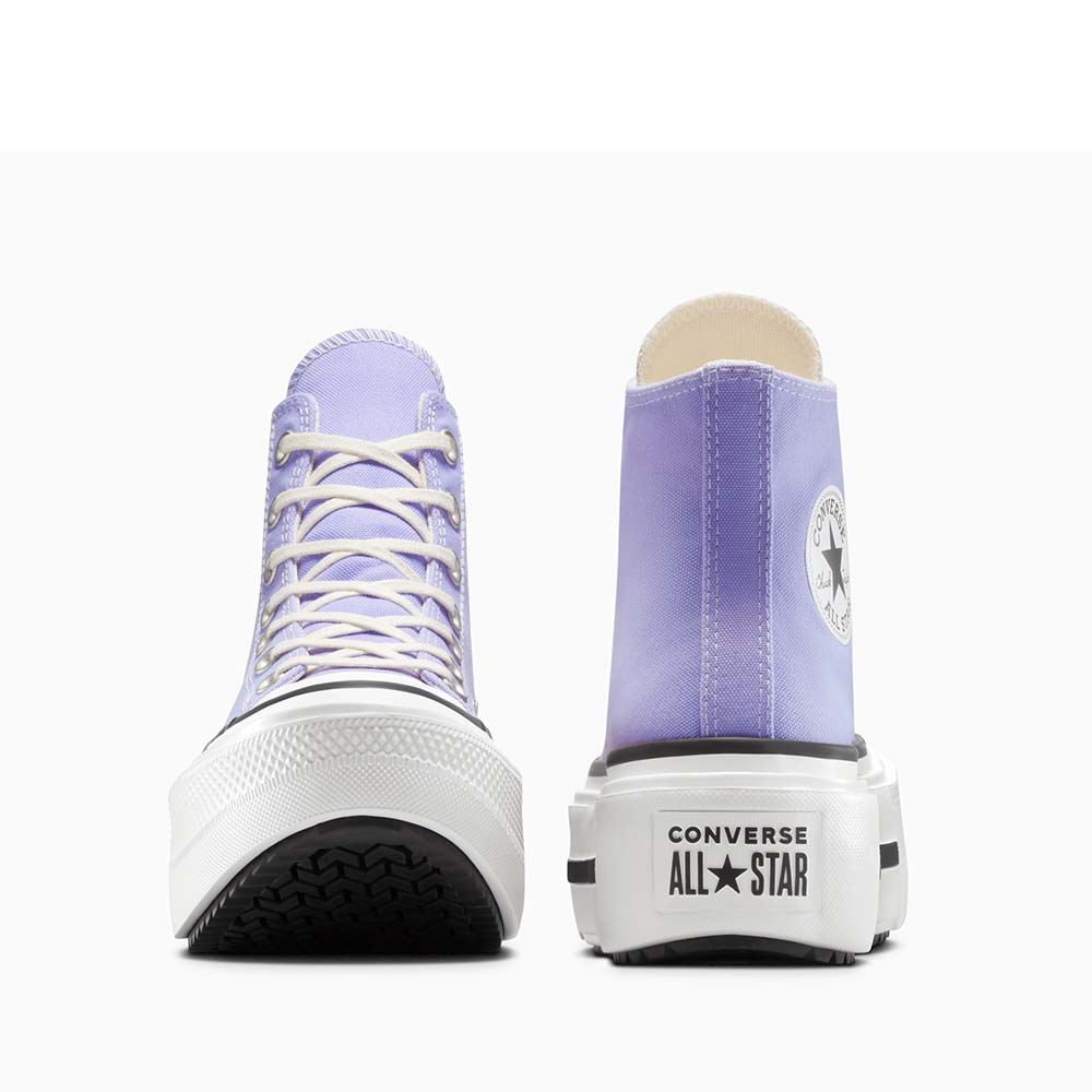 High top women's sneakers Converse ALL STAR LIFT DOUBLE STACK lilac 2949DGS12976LI